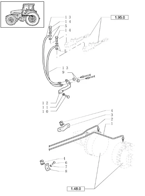 47132549 - Тормозной контур